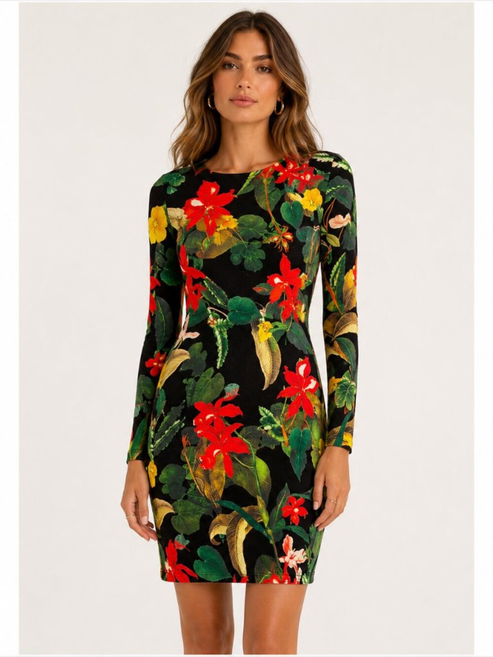 Alice + Olivia Botanical Floral Zip Front Dress Size 6